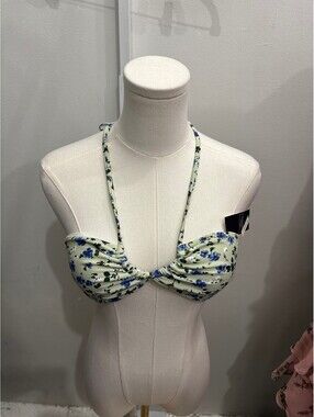 Abercrombie & Fitch Floral Bandeau Bikini Top